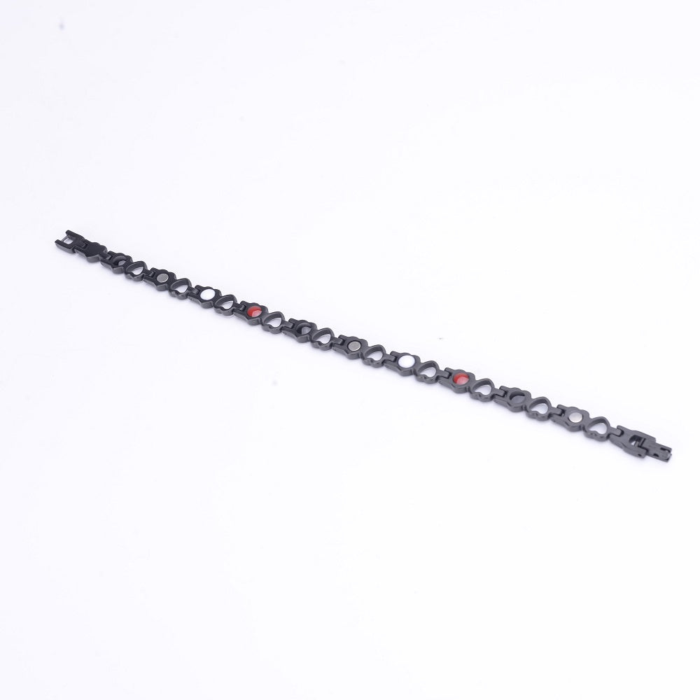 Stainless Steel Energy Bracelet 4-in-1. 9 Colors available. Model B041-Hearts