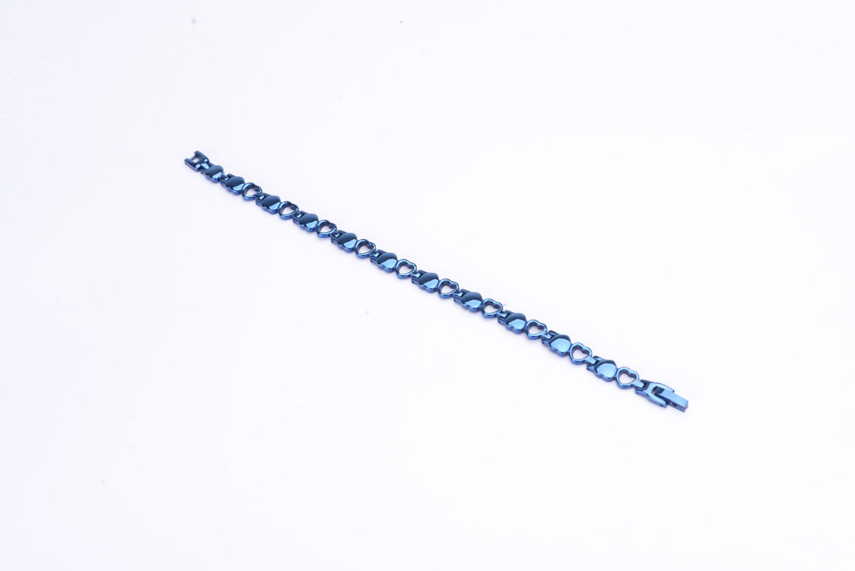 Stainless Steel Energy Bracelet 4-in-1. 9 Colors available. Model B041-Hearts