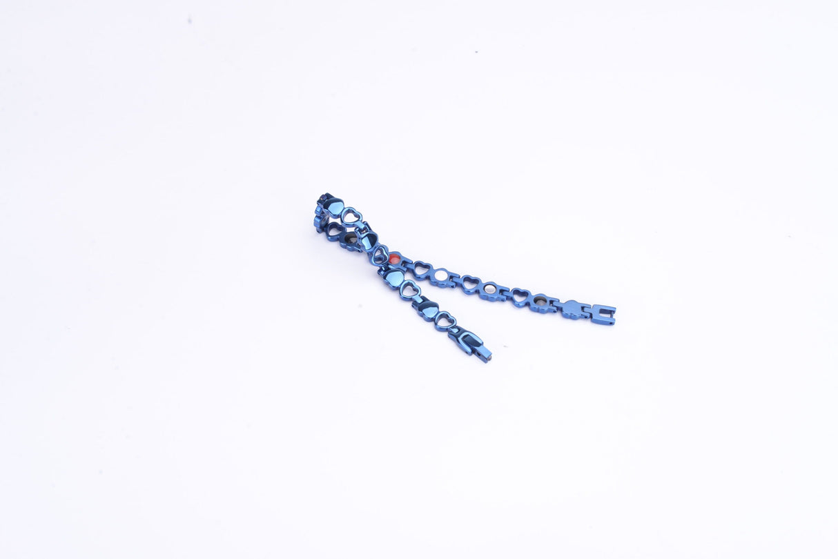 Stainless Steel Energy Bracelet 4-in-1. 9 Colors available. Model B041-Hearts