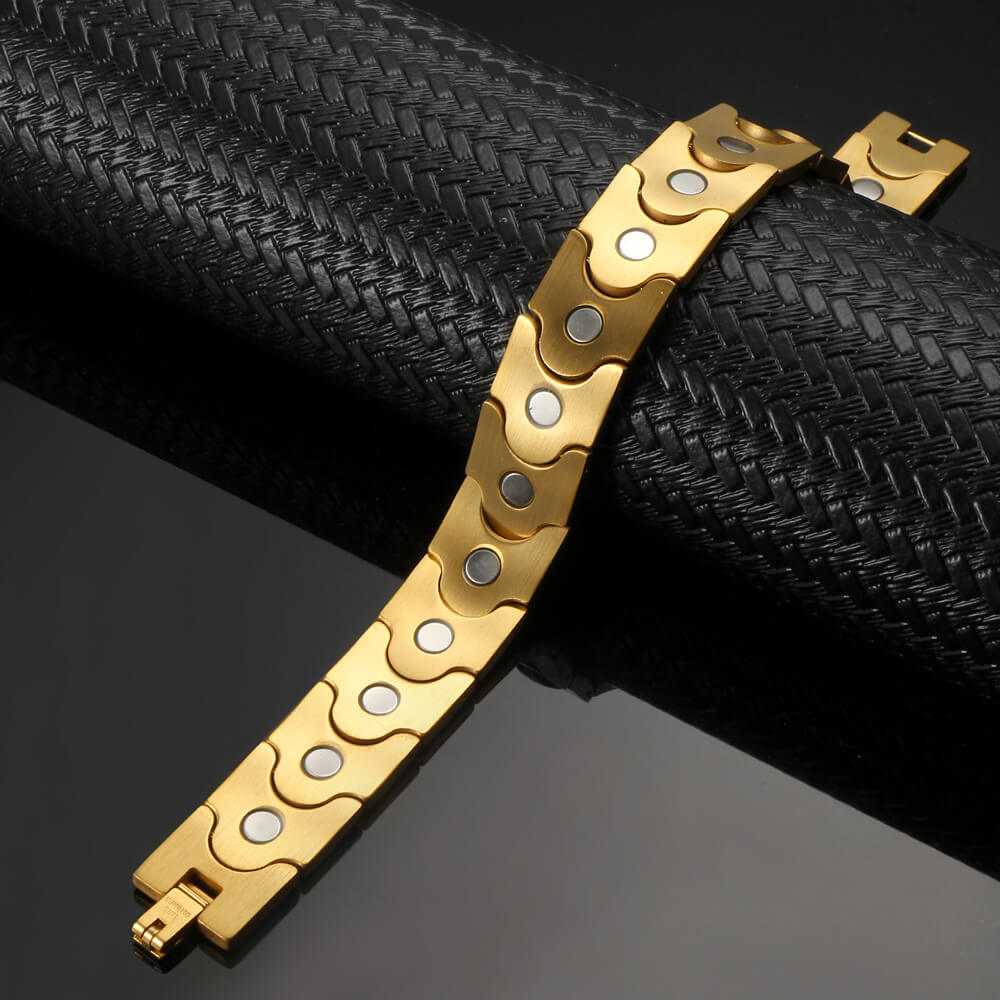 Stainless Steel Magnetic Bracelet. 2 Colors available. Model B066