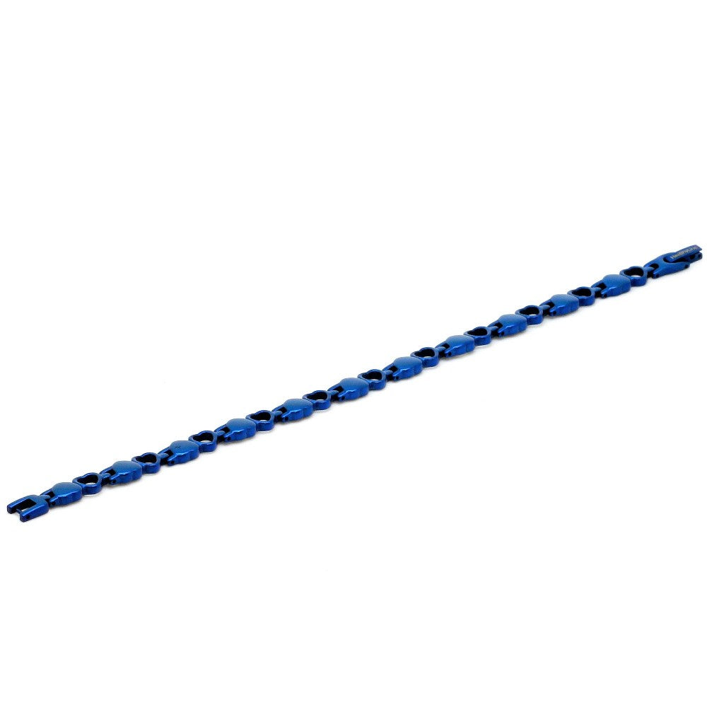 Stainless Steel Energy Bracelet 4-in-1. Blue Color. Model BR-S-149