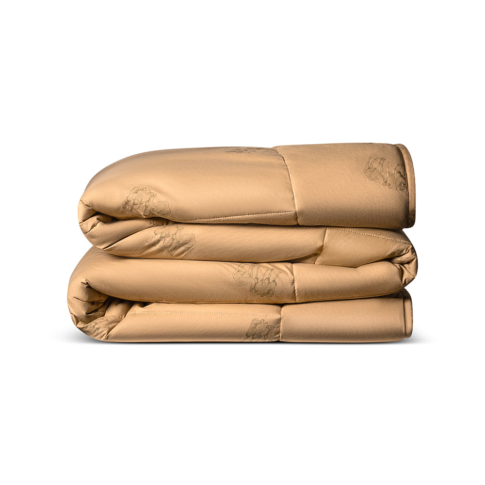 Natural Camel Hair 300 GSM Winter Comforter in 100% Down-Proof Cotton Shell