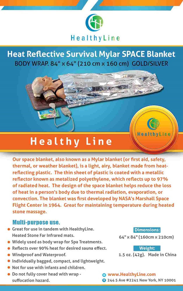 Heat Reflective Survival Mylar Thermal Space Blanket