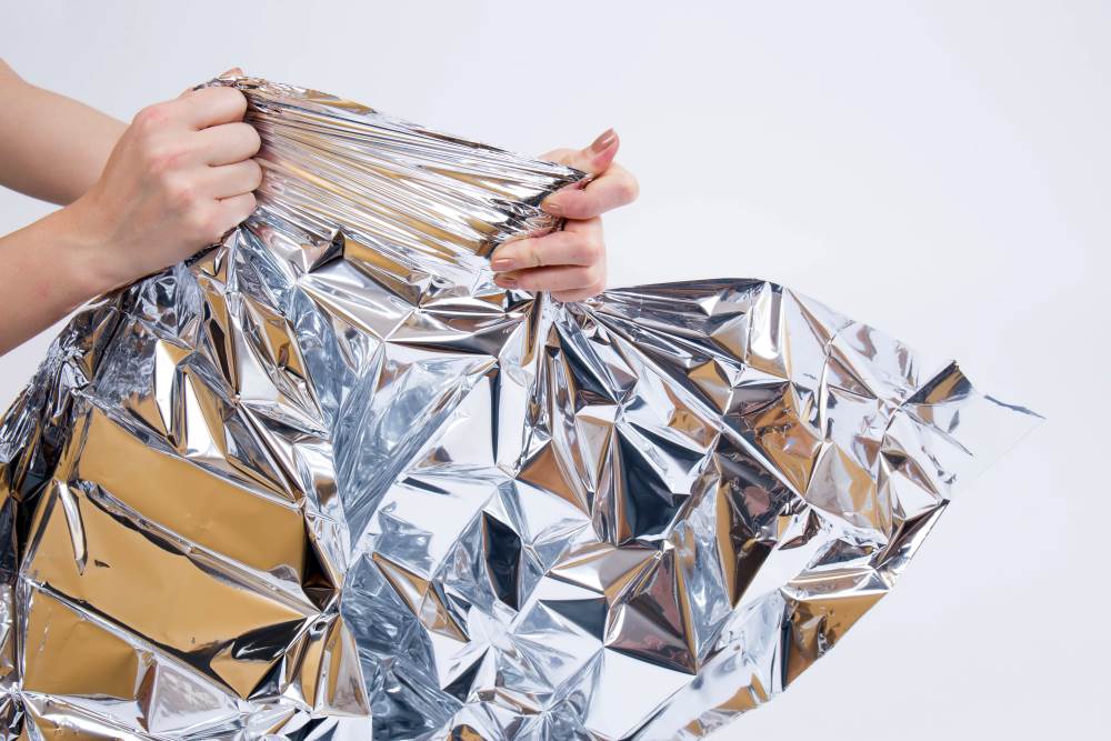 Heat Reflective Survival Mylar Thermal Space Blanket