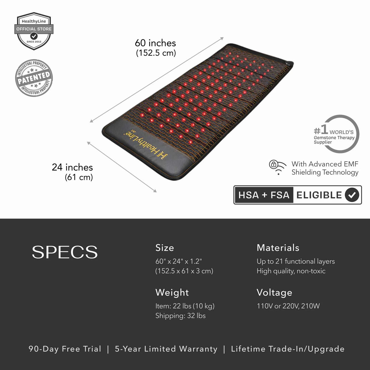 Jet Series | PEMF Far Infrared Heating Mats