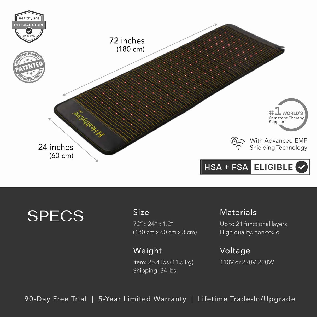 Jet Series | PEMF Far Infrared Heating Mats