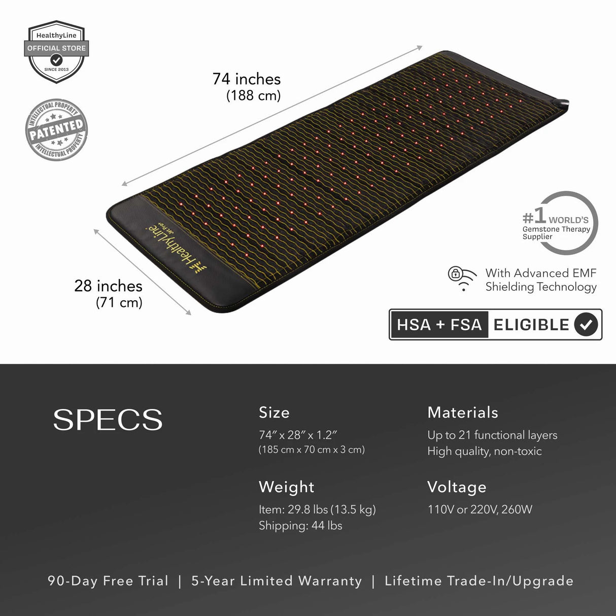 Jet Series | PEMF Far Infrared Heating Mats