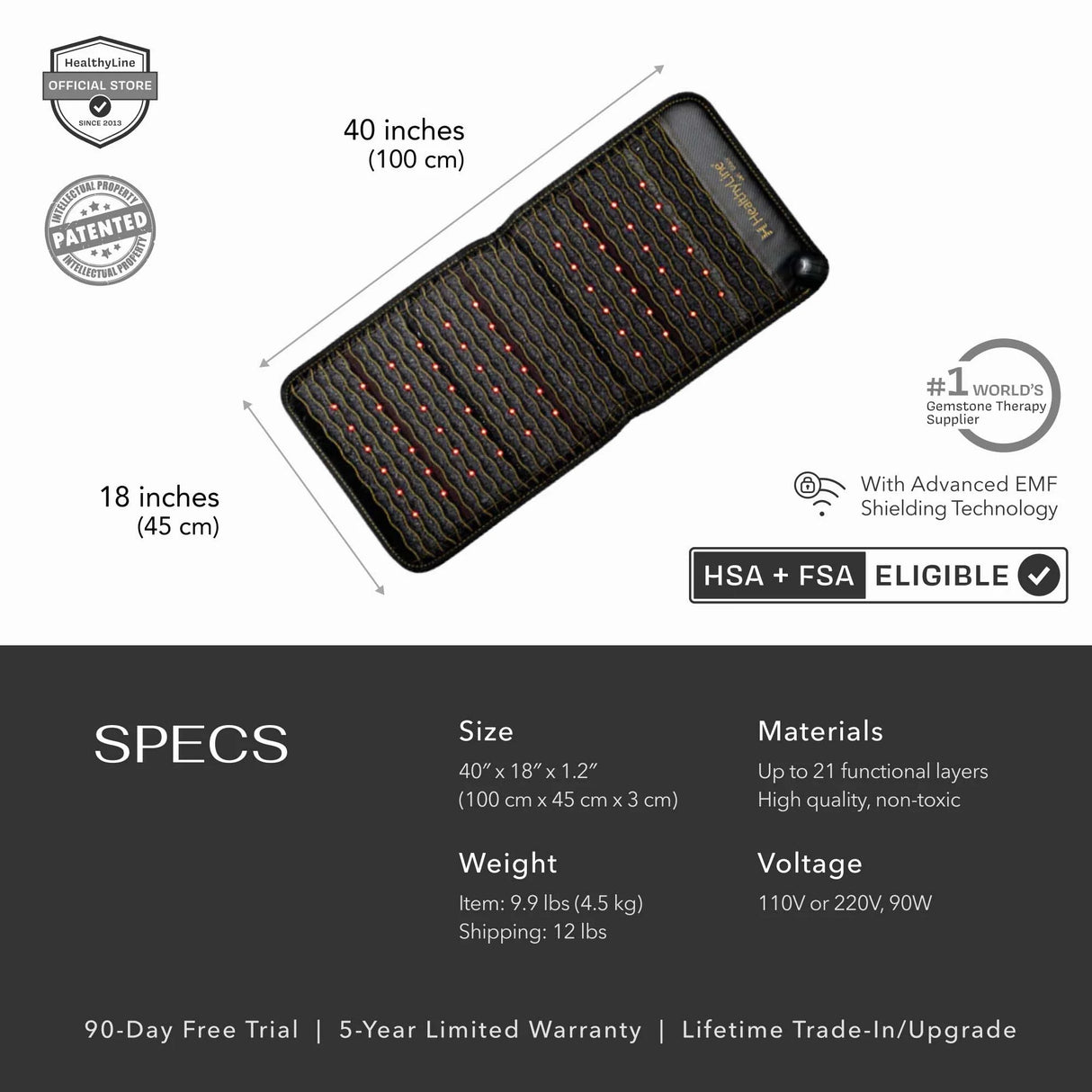 Jet Series | PEMF Far Infrared Heating Mats