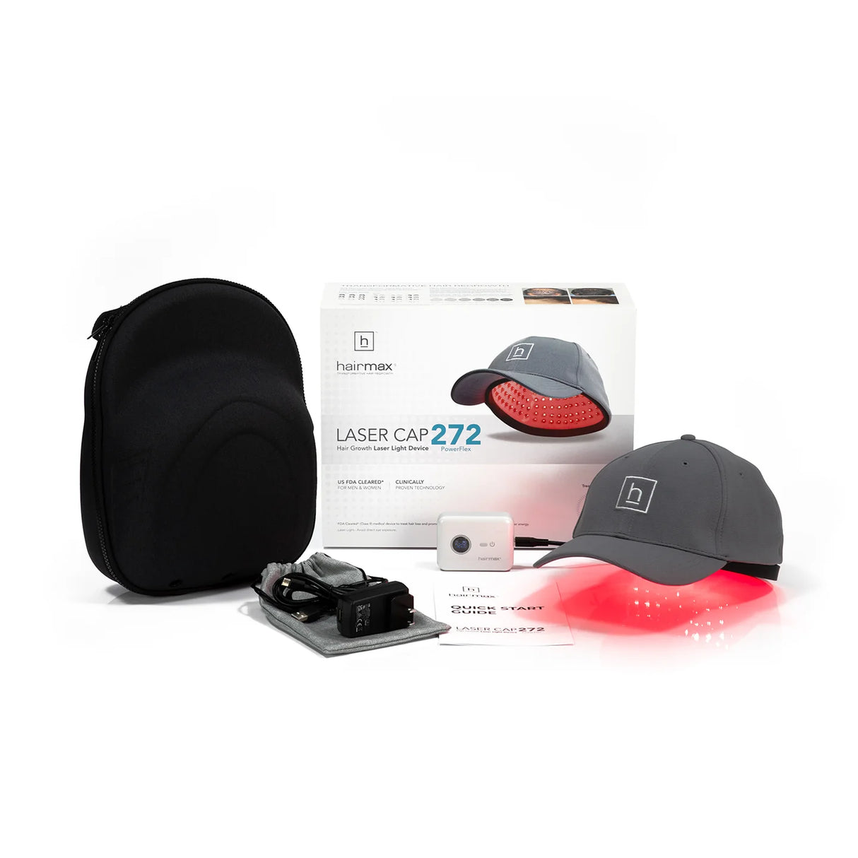 FDA-Cleared HairMax PowerFlex 272 Laser Cap – Advanced Laser Hair Growth Device for Full Scalp Coverage