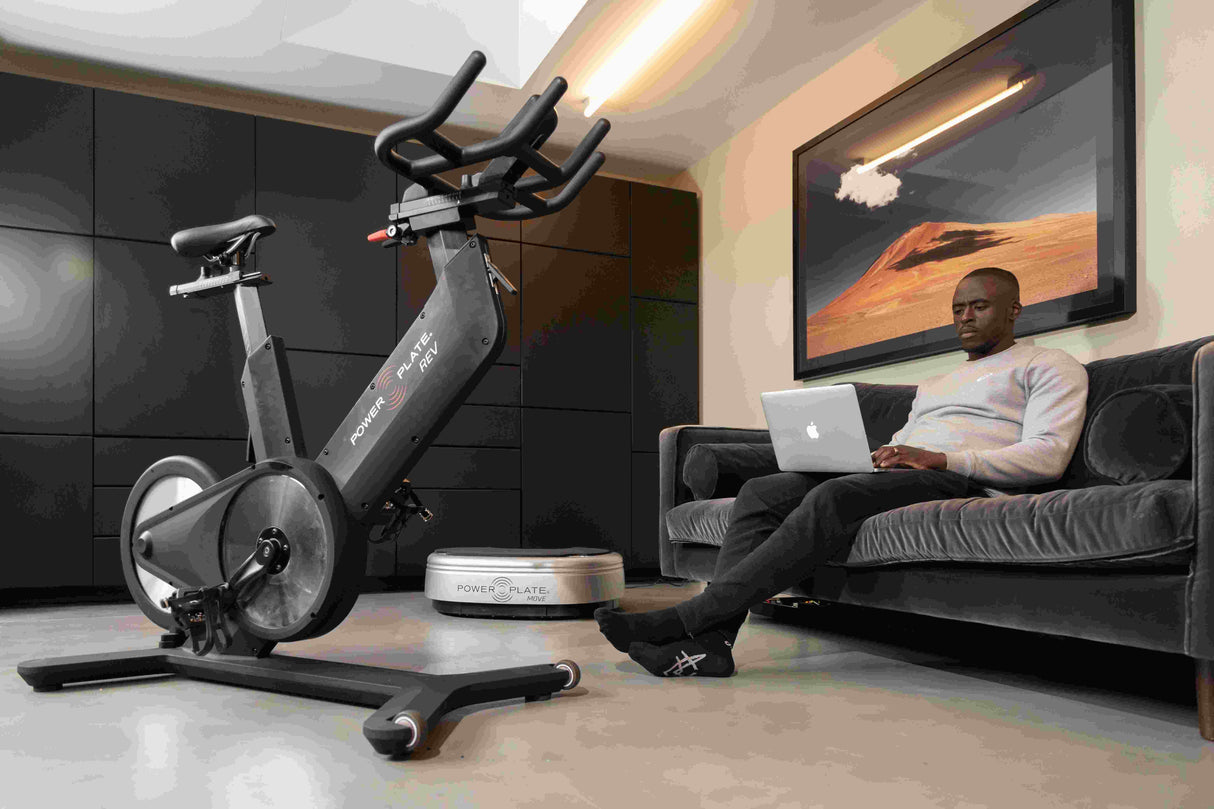 Power Plate® REV™ - The Ultimate Vibration Plate Exercise Bike for Enhanced Muscle Activation and Cardio