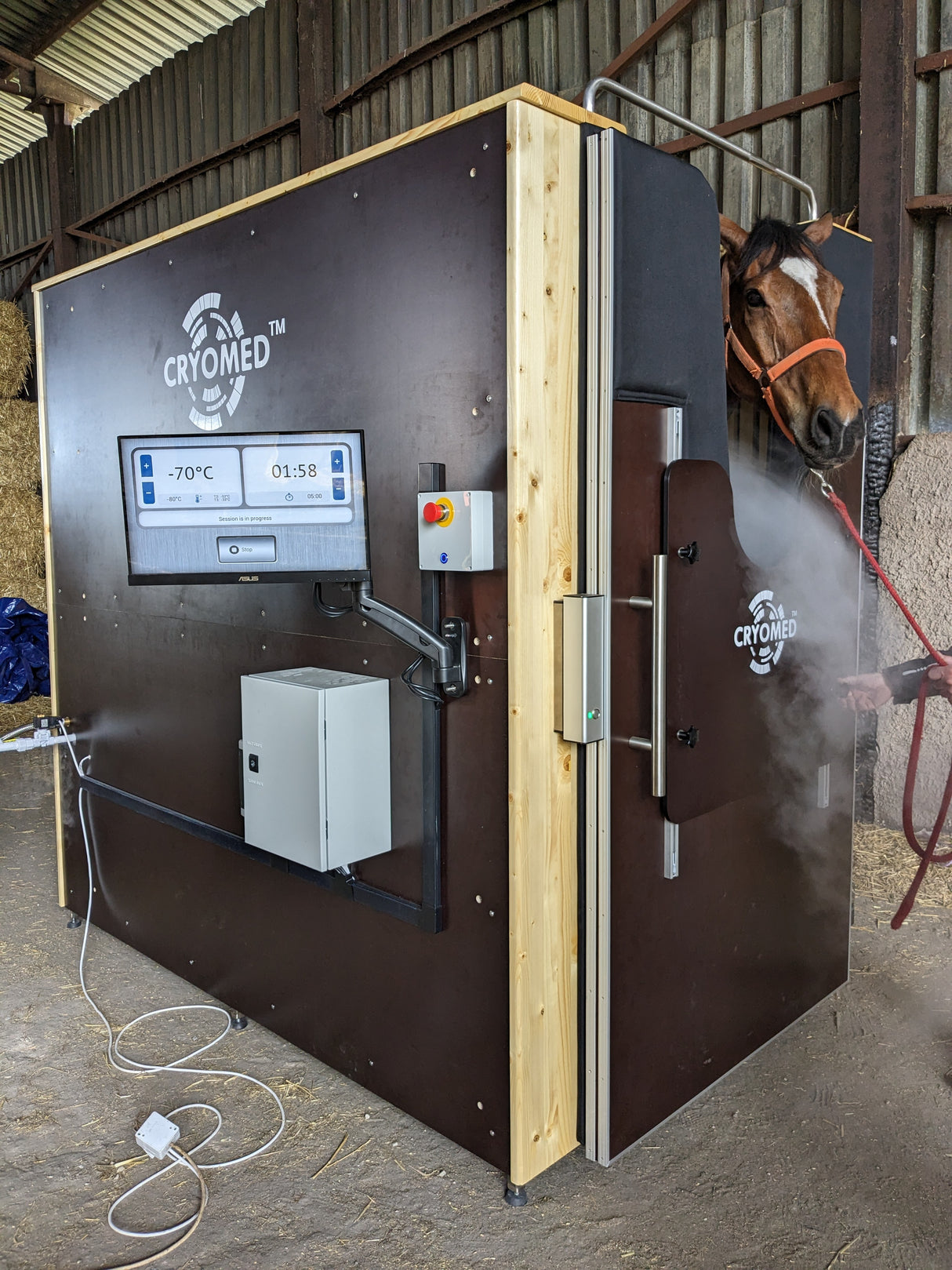 Cryomed Equine Cryo Sauna - Advanced Equine Cryotherapy Machine for Horses