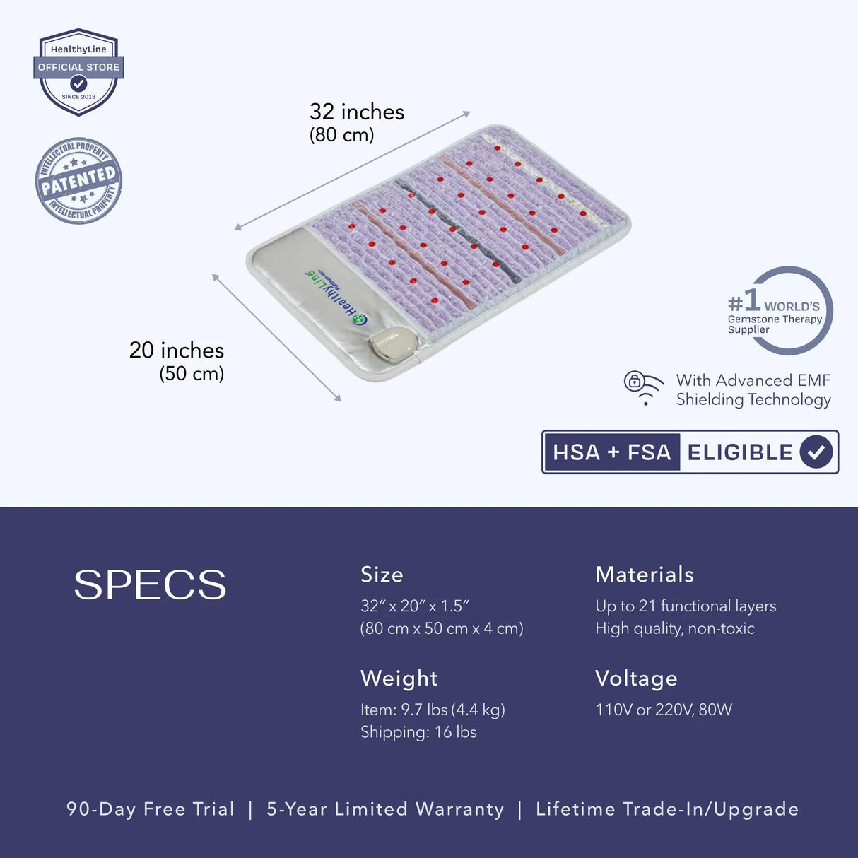 Platinum Series | PEMF Far Infrared Heating Mats