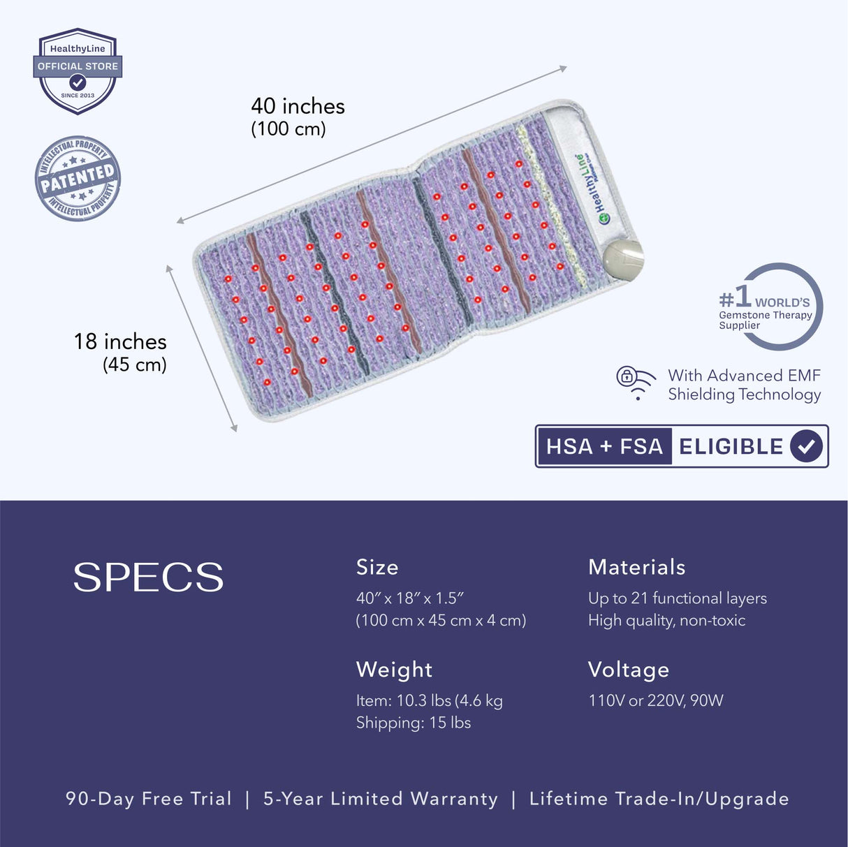 Platinum Series | PEMF Far Infrared Heating Mats