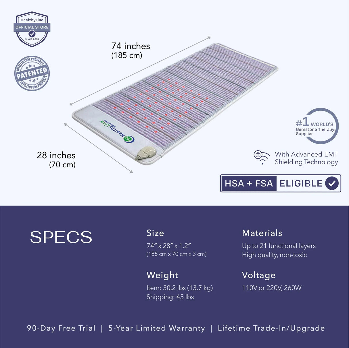 Platinum Series | PEMF Far Infrared Heating Mats
