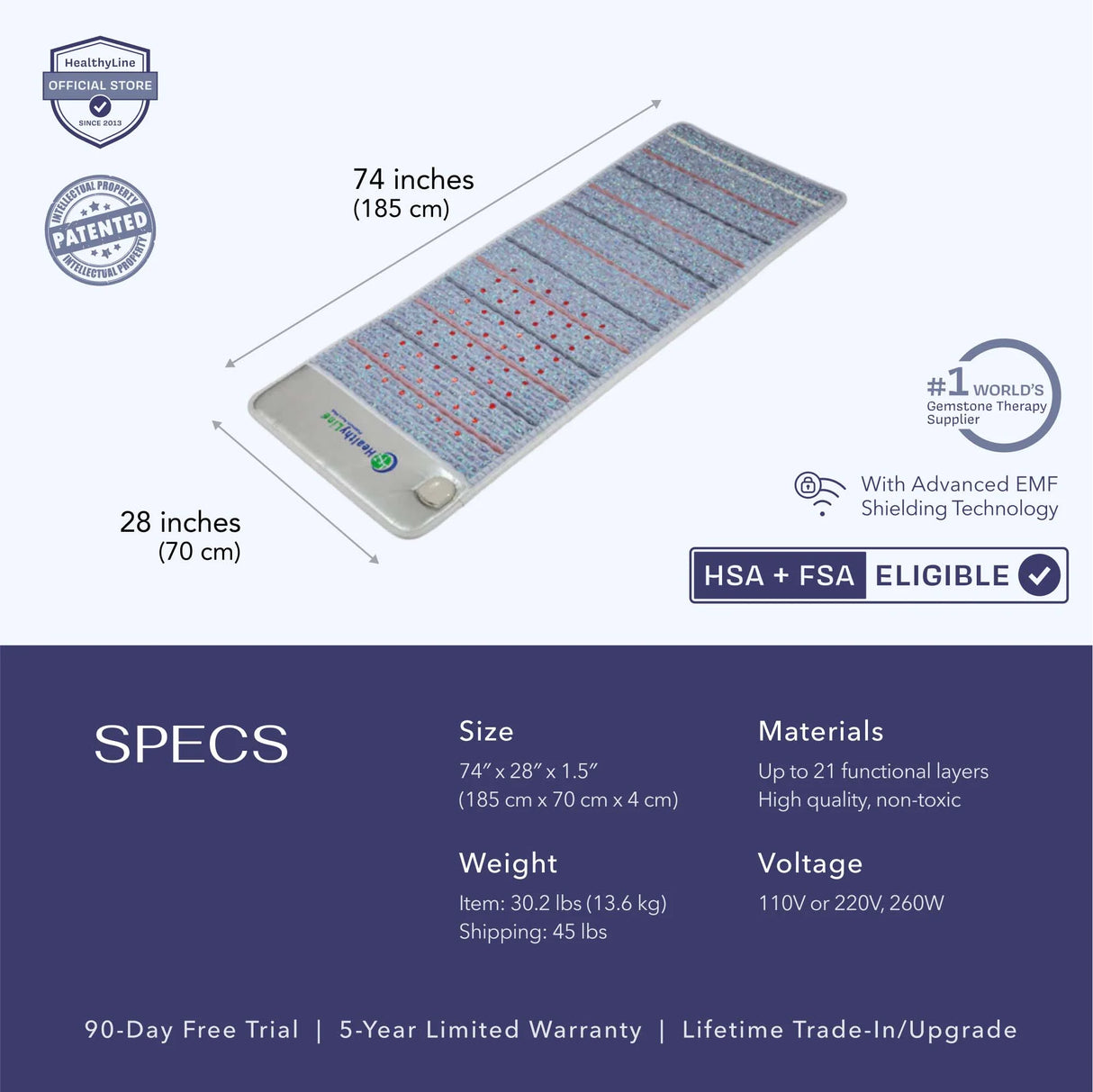 Platinum Series | PEMF Far Infrared Heating Mats