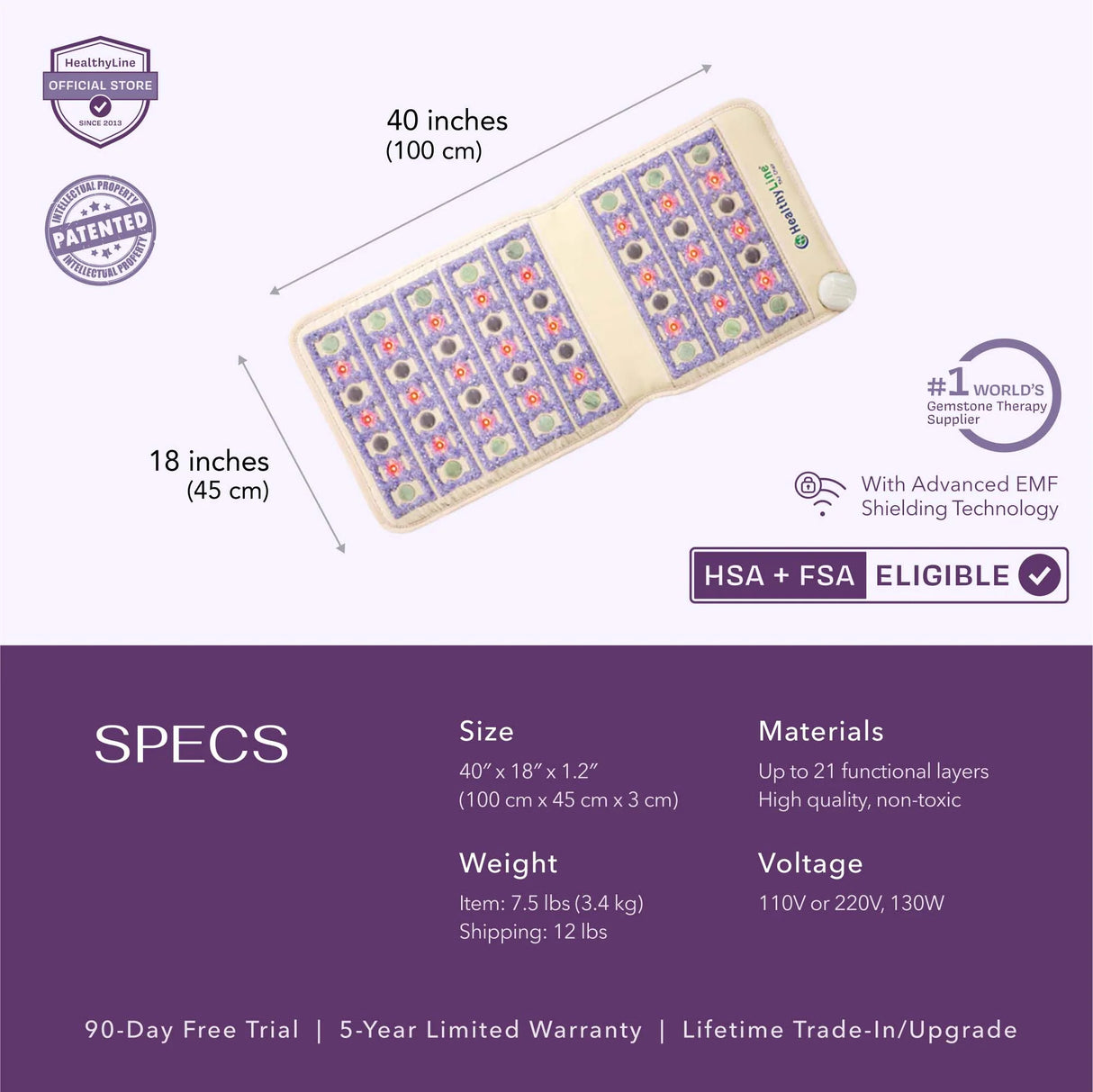 TAJ Series | PEMF Far Infrared Heating Mats