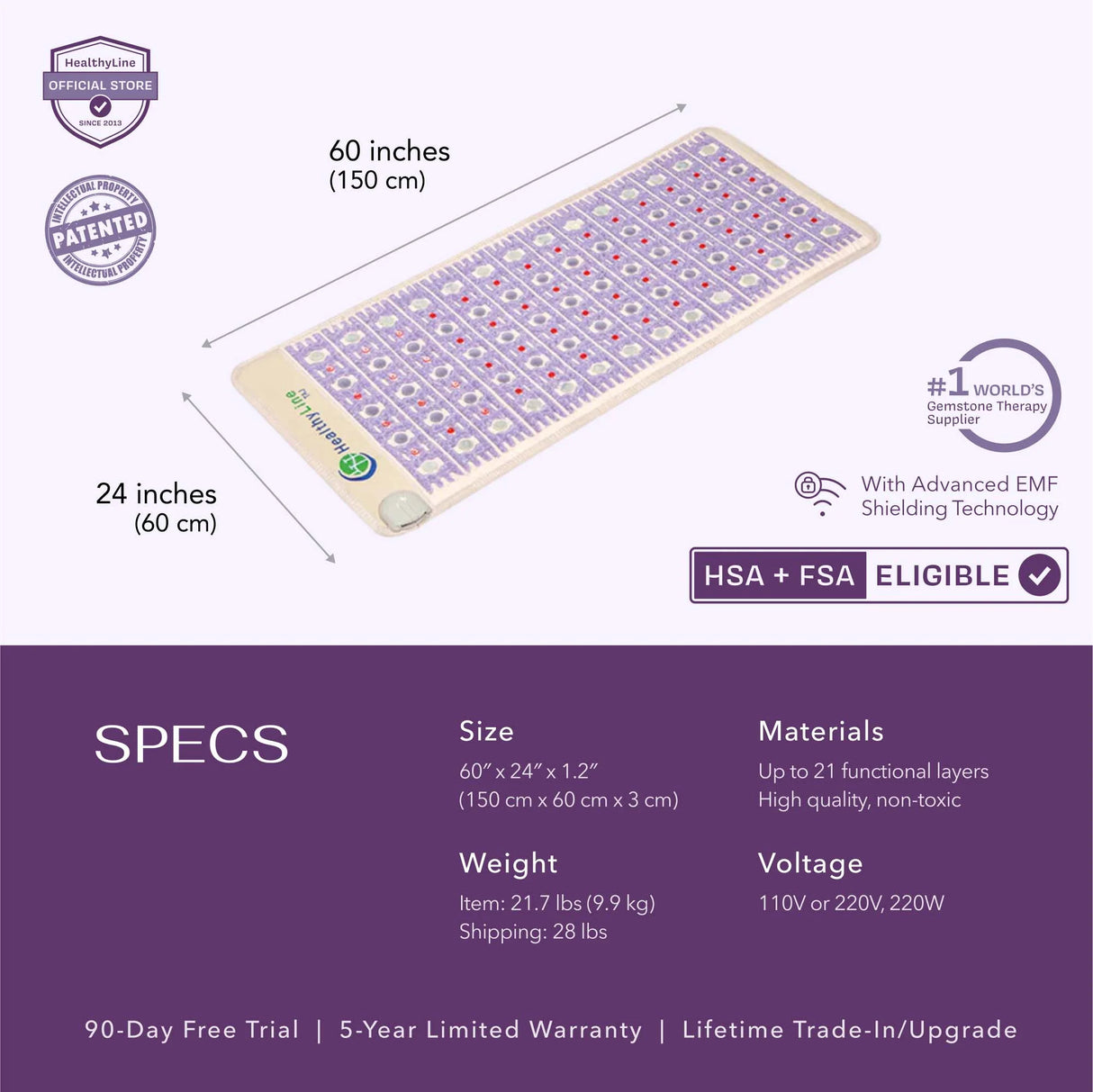 TAJ Series | PEMF Far Infrared Heating Mats