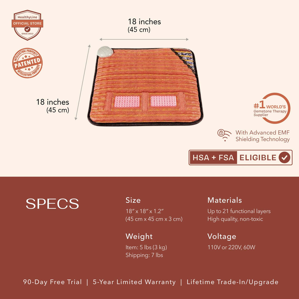 TAO Series | PEMF Far Infrared Heating Mats