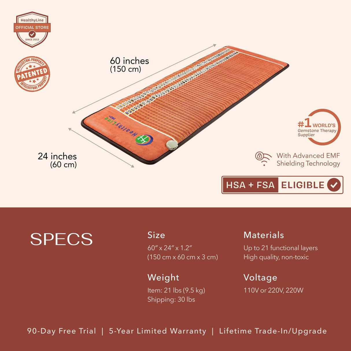TAO Series | PEMF Far Infrared Heating Mats