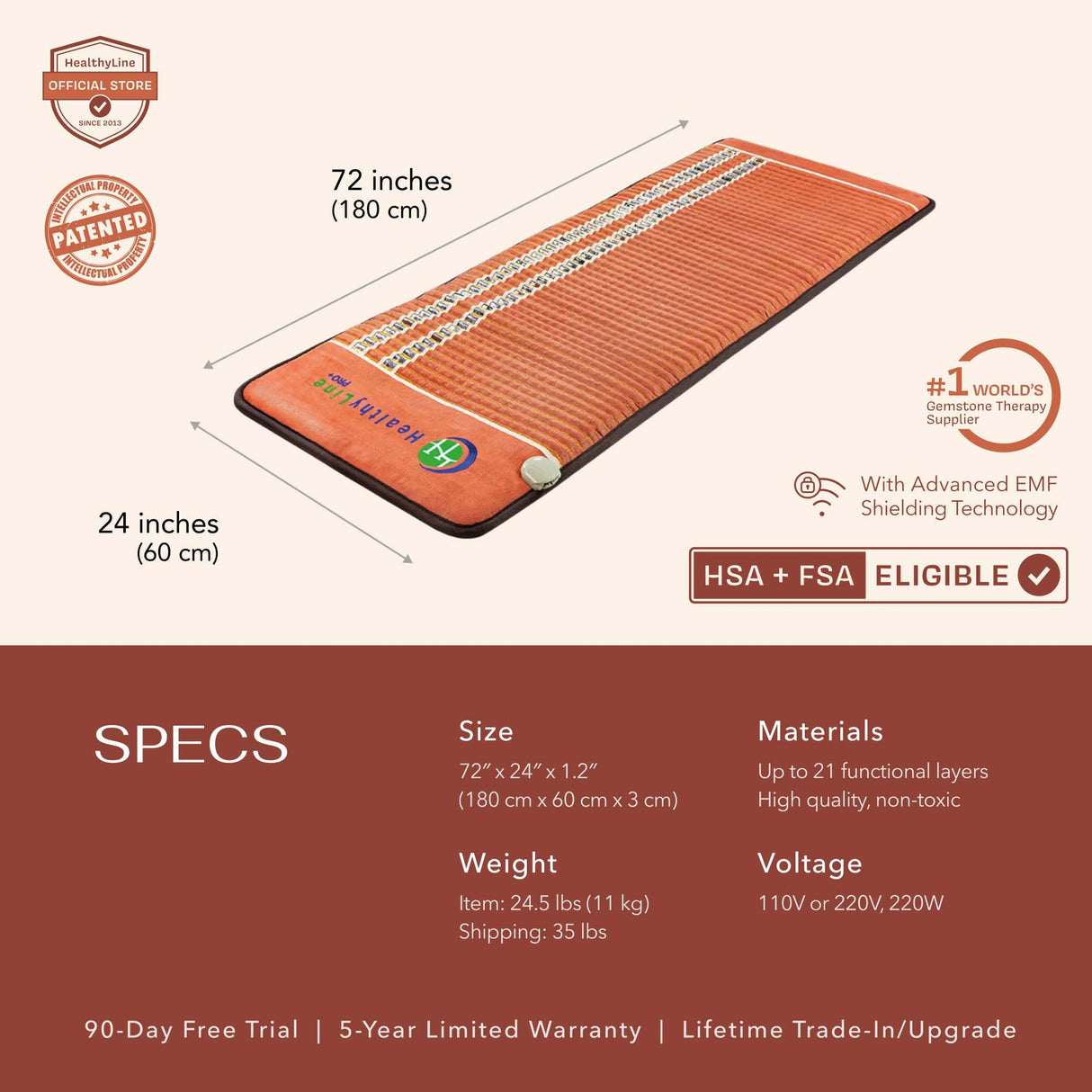 TAO Series | PEMF Far Infrared Heating Mats