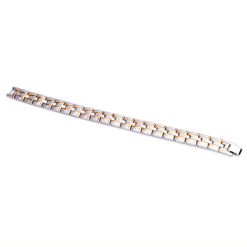 Stainless Steel Energy Bracelet 4-in-1. 2 Colors available. Model B041