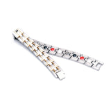 Stainless Steel Energy Bracelet 4-in-1. 2 Colors available. Model B041