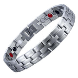 Stainless Steel Energy Bracelet 4-in-1. 2 Colors available. Model B041