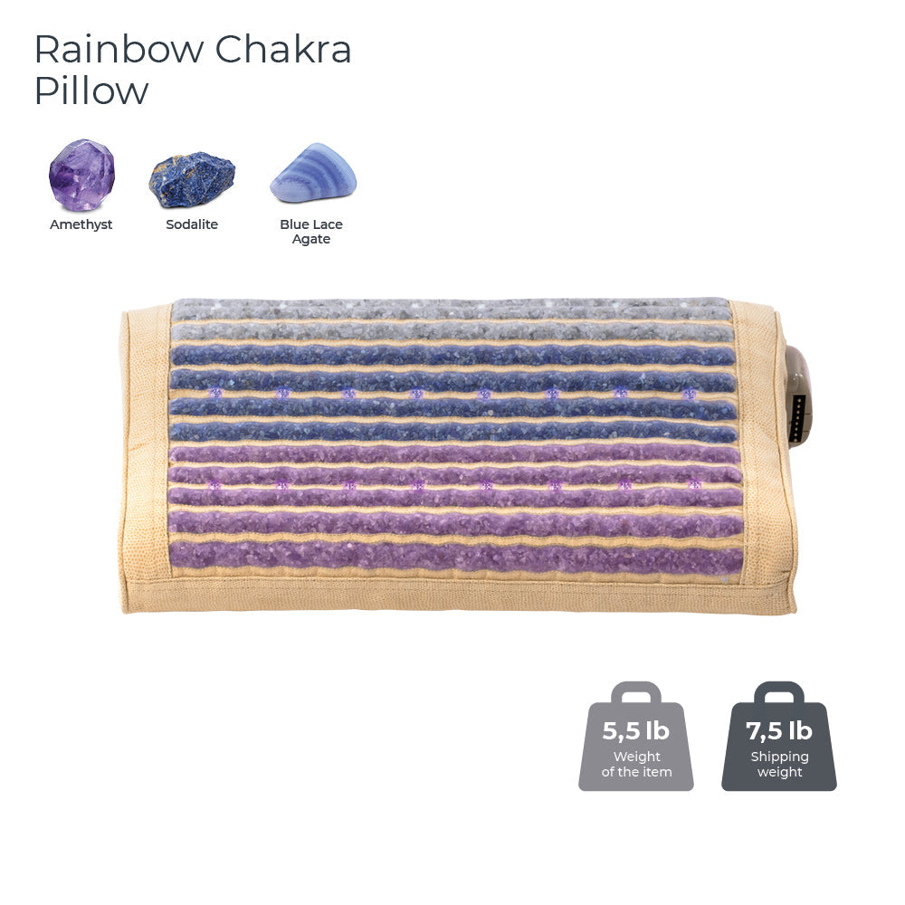 Rainbow Chakra Pillow | Photon - Heated